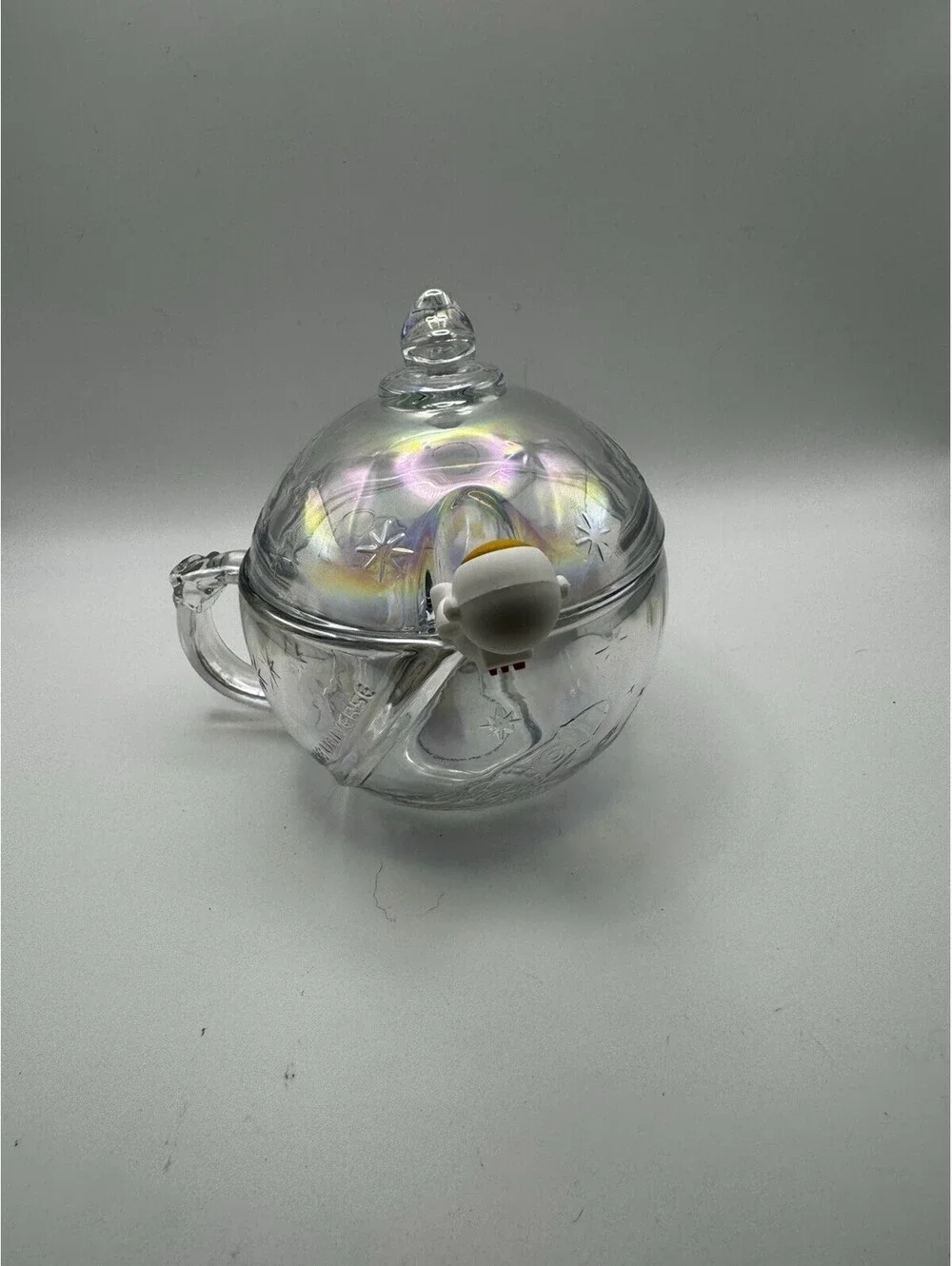 Room 2 Room Glass Planet Mug with Astronaut Spoon Iridescent New In Box Space